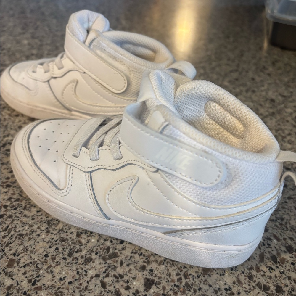 Nike Kids White High-Top Sneakers